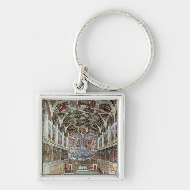 Interior view of the Sistine Chapel Keychain (Front)