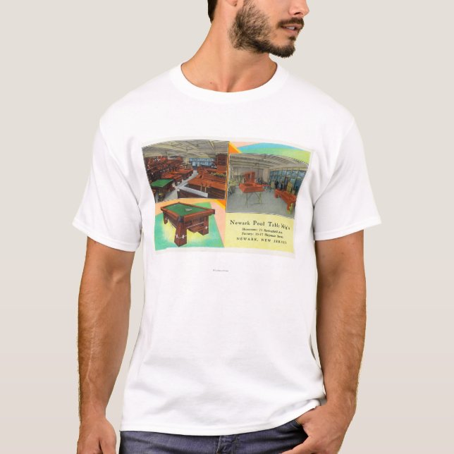 Interior Views of Newark Pool Table T-Shirt (Front)