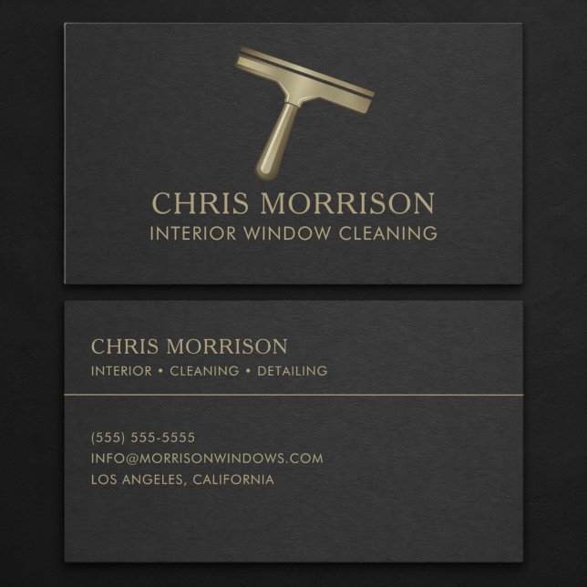Interior Window Cleaning Business Card (Creator Uploaded)