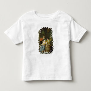 Interior with a couple celebrating toddler t-shirt