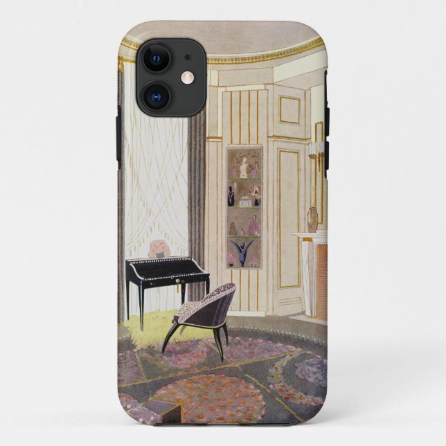 Interior with furniture designed by Ruhlmann, from Case-Mate iPhone Case (Back)
