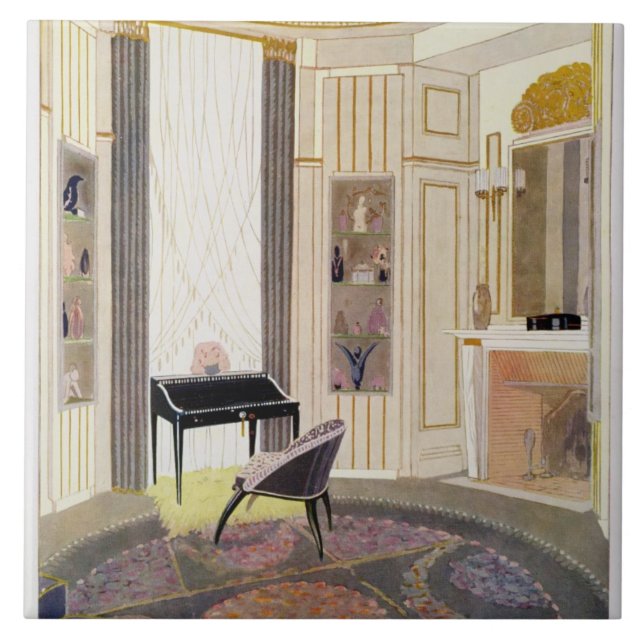 Interior with furniture designed by Ruhlmann, from Tile (Front)