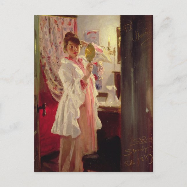 Interior with the Artist's Wife, 1889 Postcard (Front)