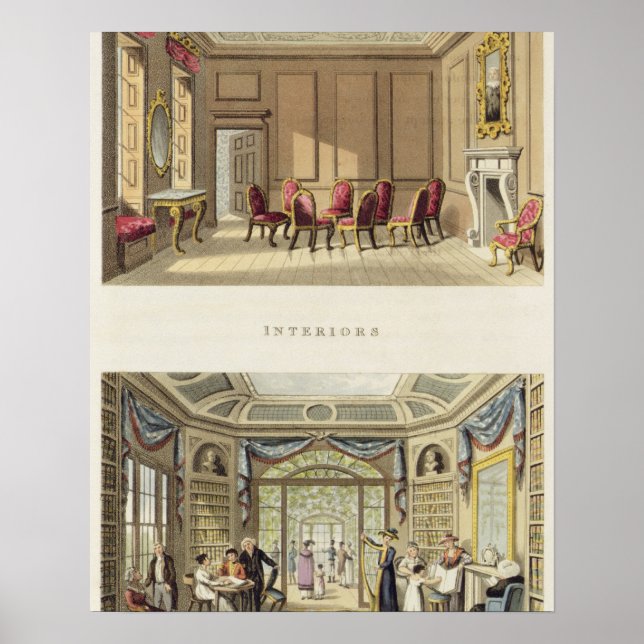 Interiors: The Old Cedar Parlor and The Modern Li Poster (Front)