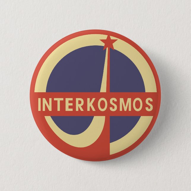Interkosmos 2 Inch Round Button (Front)