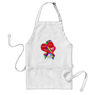 Interlaced Autism Ribbon Standard Apron
