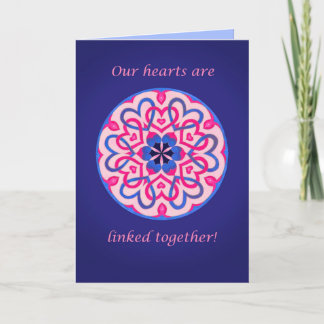 Interlacing Hearts Valentine Card
