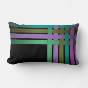 Interlacing ribbons lumbar pillow