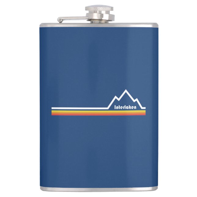 Interlaken, Switzerland Hip Flask (Front)