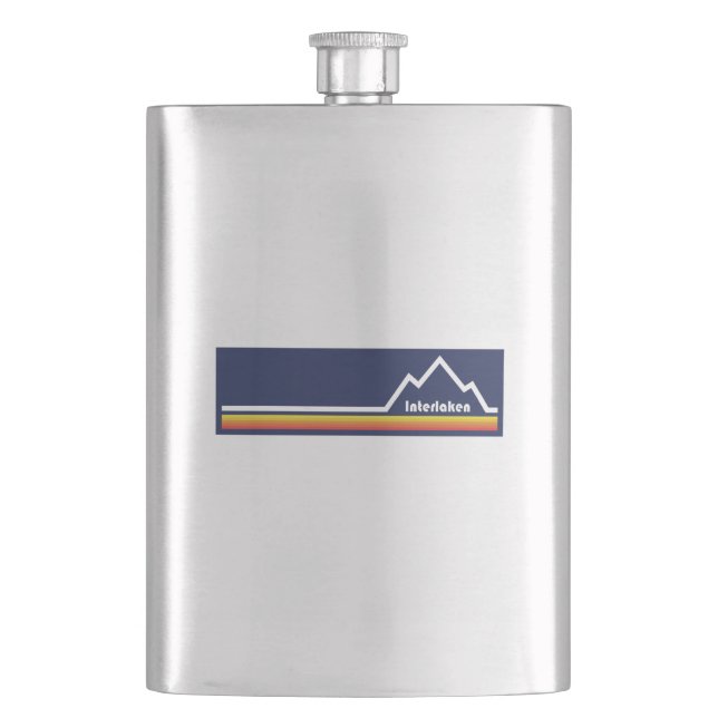 Interlaken, Switzerland Hip Flask (Front)