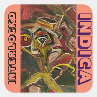 INTERLOCKD INDICA SQUARE STICKER