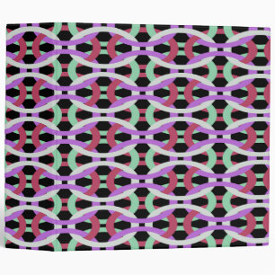 interlocking colourful circles binder