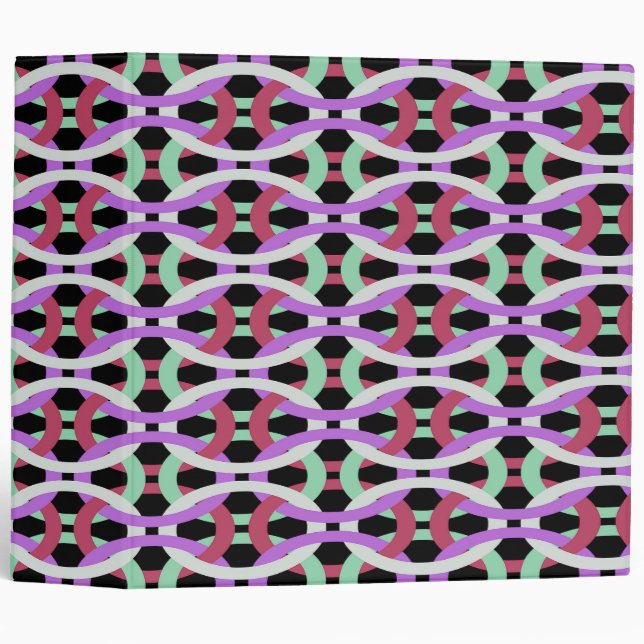interlocking colourful circles binder (Front/Spine)