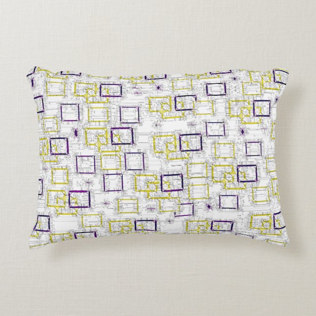 Interlocking Dimensions Accent Pillow (Front)