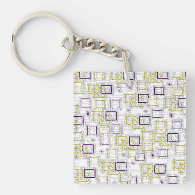 Interlocking Dimensions  Keychain (Front)