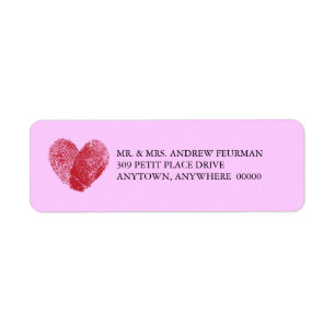 Interlocking Fingerprints Return Address Label