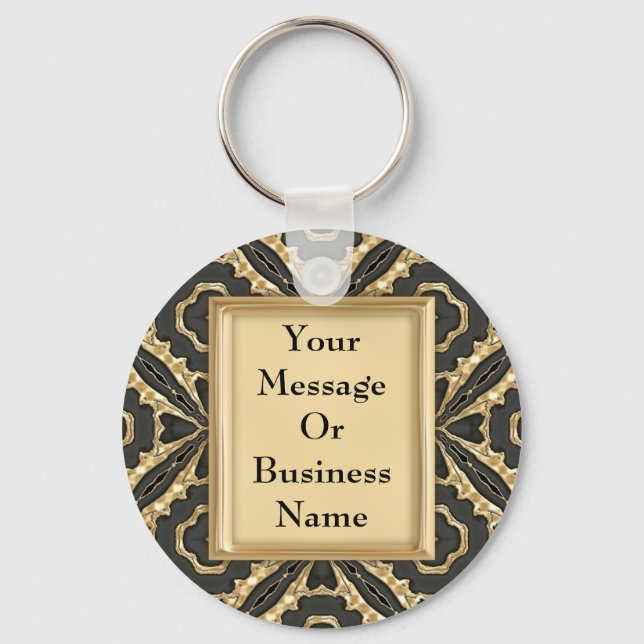 Interlocking Gold Lace Keychain (Front)