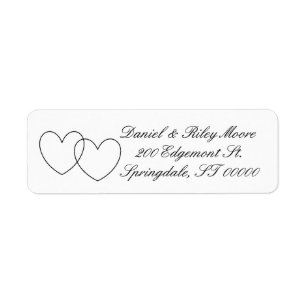 "Interlocking Hearts" Labels