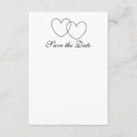 "Interlocking Hearts" Save-the-Date Cards