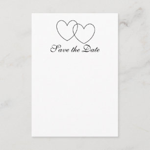 "Interlocking Hearts" Save-the-Date Cards