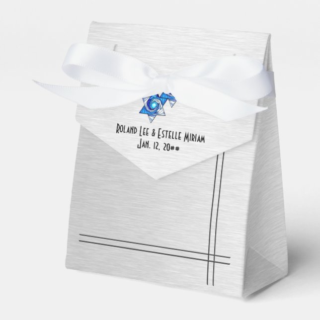 Interlocking Stars (Personalized) Favor Box (Front Side)