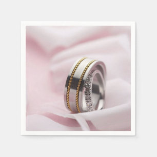 Interlocking Wedding Bands Napkins