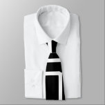 Interlocking White Squares Artistic Design Tie<br><div class="desc">Interlocking White Squares Artistic Design is an original artistic vector of squares in a mondrian style. A unique minimalistic design and composition in black and white. Perfect for those who embrace abstract art or those who have a neo-plasticism theme in apparel and decor. ABOUT THE ART © ‎‎‎Illustration 13 ‎August...</div>