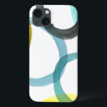 Interlocking Yellow & Blue Circles iPhone 13 Case<br><div class="desc">A simple print of interlocking yellow and blue circles by Megan Meagher. The white background lets the colours of the circles pop. Purchase yours today!</div>