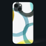 Interlocking Yellow & Blue Circles iPhone 13 Case<br><div class="desc">A simple print of interlocking yellow and blue circles by Megan Meagher. The white background lets the colours of the circles pop. Purchase yours today!</div>