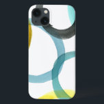 Interlocking Yellow & Blue Circles iPhone 13 Case<br><div class="desc">A simple print of interlocking yellow and blue circles by Megan Meagher. The white background lets the colours of the circles pop. Purchase yours today!</div>