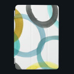 Interlocking Yellow & Blue Circles iPad Mini Cover<br><div class="desc">A simple print of interlocking yellow and blue circles by Megan Meagher. The white background lets the colours of the circles pop. Purchase yours today!</div>