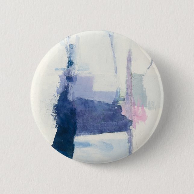 Interlude | Abstract In Blue 2 Inch Round Button (Front)