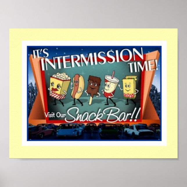 Intermission Snack Bar Poster (Front)
