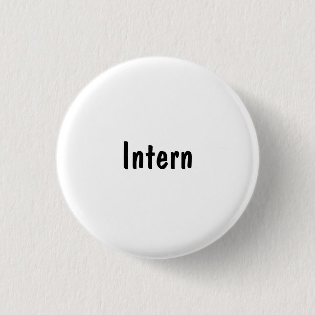 Intern 1 Inch Round Button (Front)