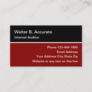 Internal Auditor Business Card