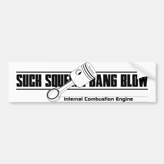 Internal Combustion Bumper Sticker (Front)