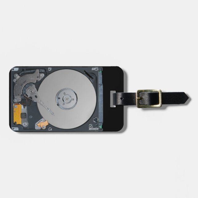 Internal Hard Drive Luggage Tag (Front Horizontal)