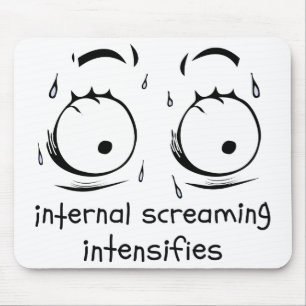 Internal Screaming Intensifies Dank Meme FaceSweat Mouse Pad