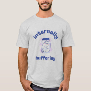 Internally Buffering Funny Cat   Medical Student T-Shirt