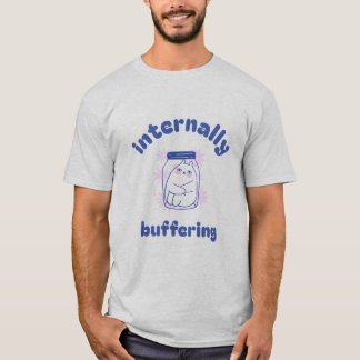 Internally Buffering Funny Cat | Medical Student T-Shirt