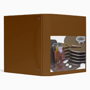 Internals of a hard disc drive binder