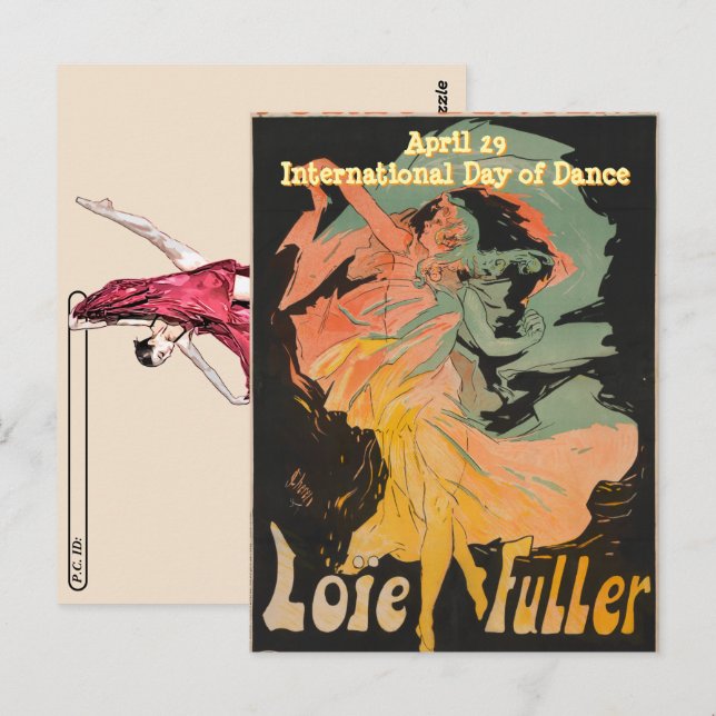 Internation Day of Dance - Modern Dance Fine Art  Postcard (Front/Back)