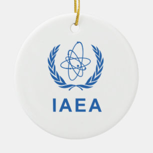 International Atomic Energy Agency flag  Ceramic Ornament