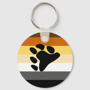 International Bear Brotherhood Pride Flag Keychain