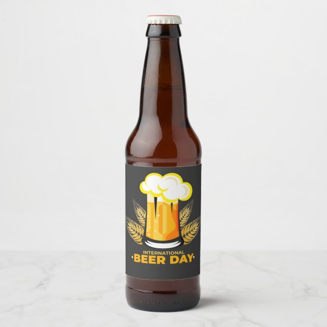 International Beer Day   Bottle Label (Front)