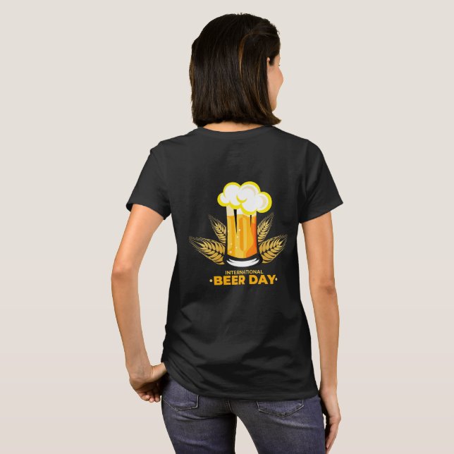 International Beer Day  Woman's  T-Shirt (Back Full)