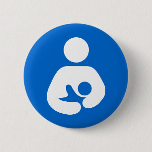 International Breastfeeding Symbol 2 Inch Round Button