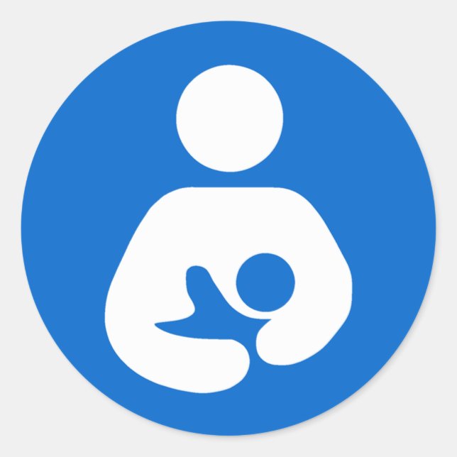 International Breastfeeding Symbol Classic Round Sticker (Front)