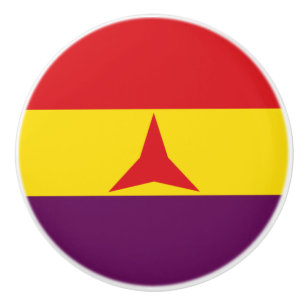 International Brigades Flag (Spanish Civil War) Ceramic Knob