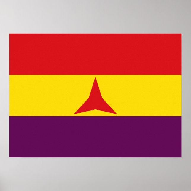 International Brigades Flag (Spanish Civil War) Poster (Front)